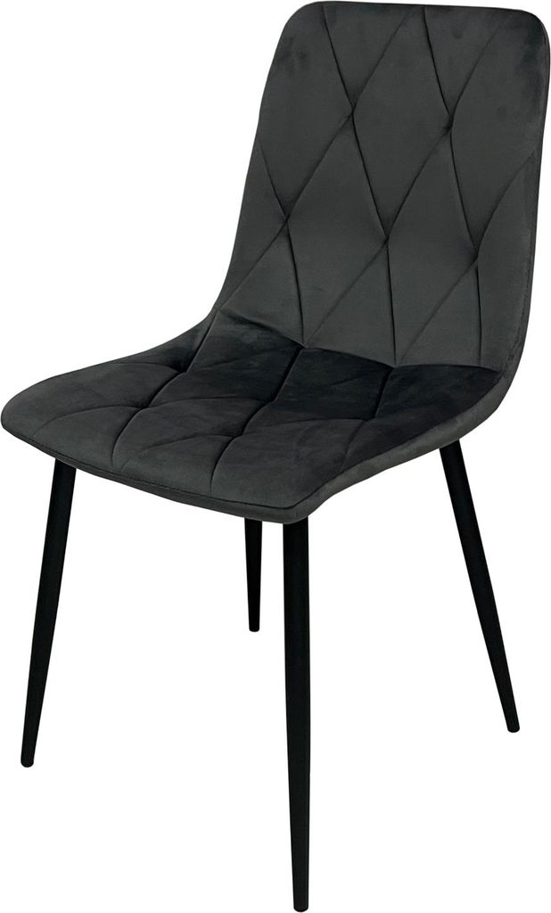 Esszimmerstuhl Mesa Eco Samt Grau