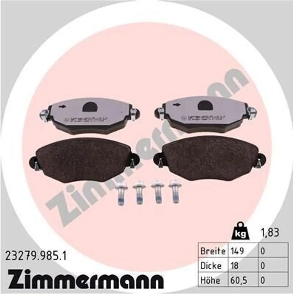 Finis les bruits de freinage : Plaquettes Zimmermann pour Mondeo III
