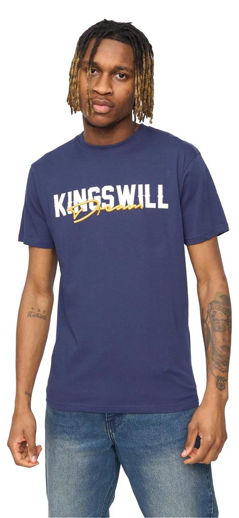 Kings Will Dream - "Bilkie" T-Shirt für Herren BG2489 (M) (Marine)