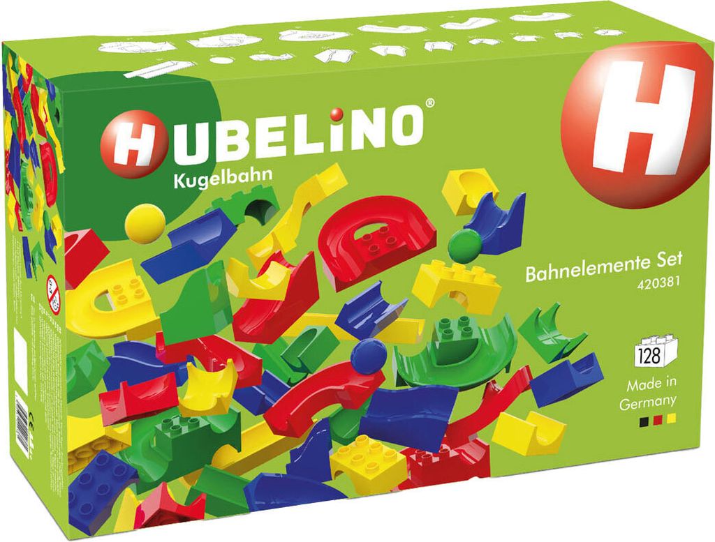 Elementi per pista di marmo Hubelino 128 pezzi. Immagine del prodotto 