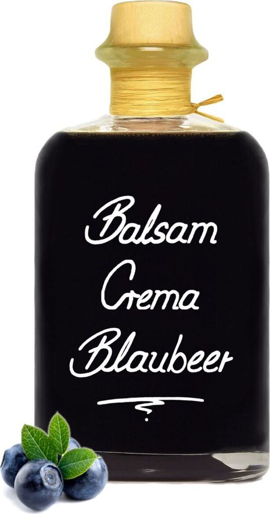 Balsamico Creme Blaubeer 1L 3% Säure Mit original Crema di Aceto Balsamico di Modena IGP.