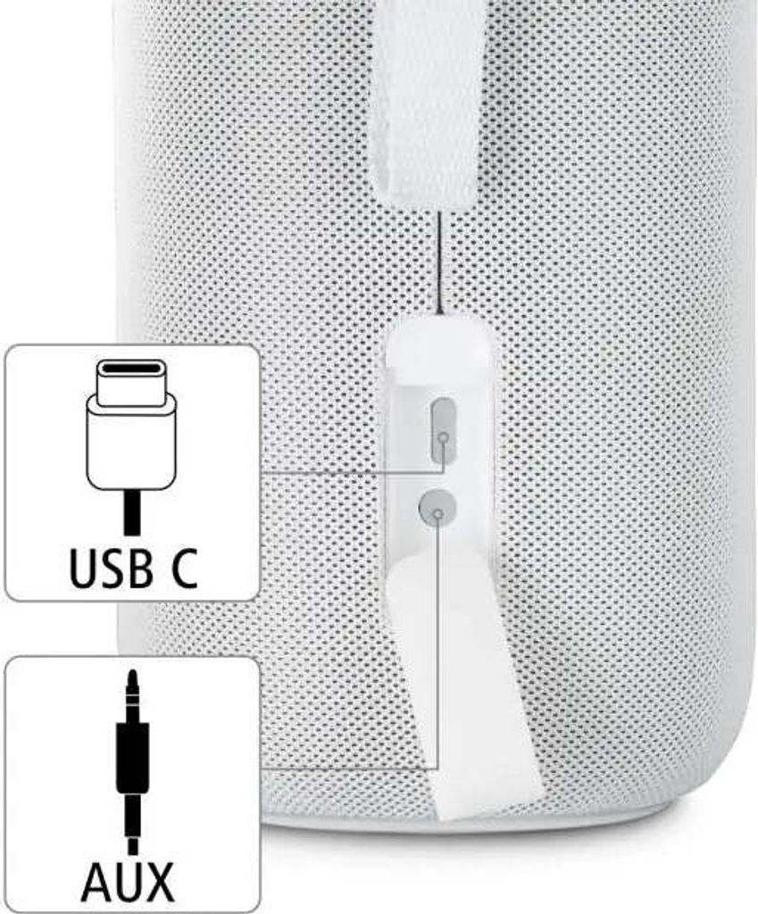 hama Shine 2.0 Bluetooth-Lautsprecher weiß Produktbild 12