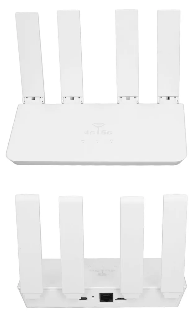 Point d'Accès WiFi Mobile 4G LTE avec 4 Antennes et Port Type-C Blanc
