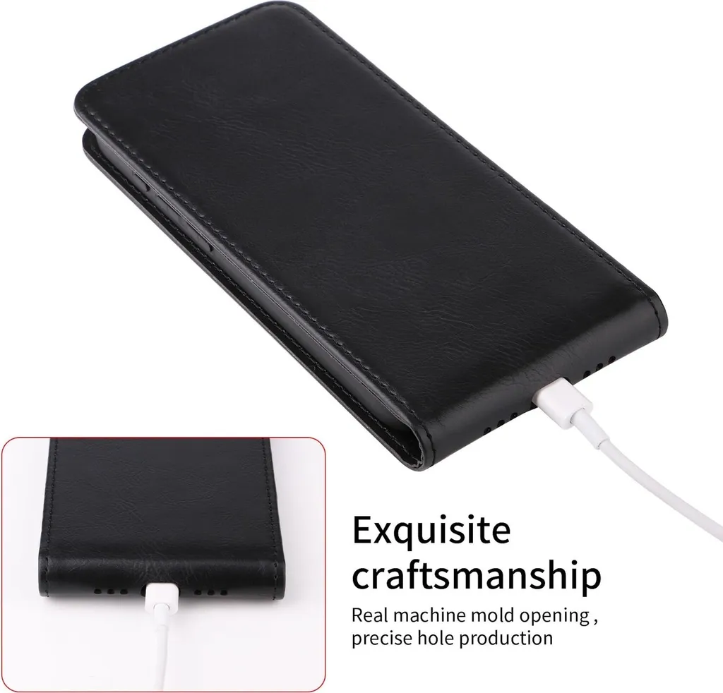 Custodia a Libro Xiaomi 15T Pelle Nera | Protettiva e Multifunzione