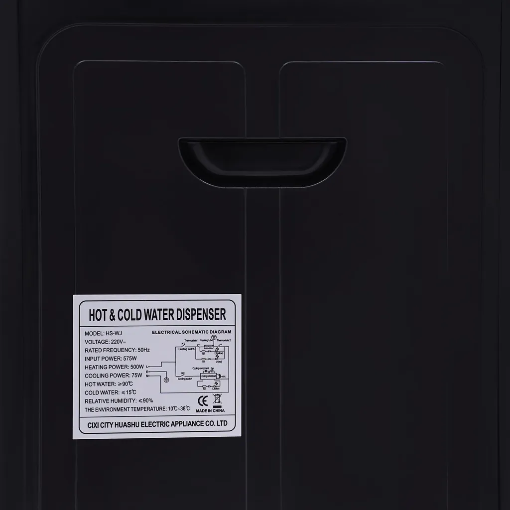Erogatore d'acqua, acciaio inossidabile, 360x240x270 mm, compatibile con secchi da 3,5 L a 18,9 L, potenza di riscaldamento 550 W, potenza di raffreddamento 75 W - 5