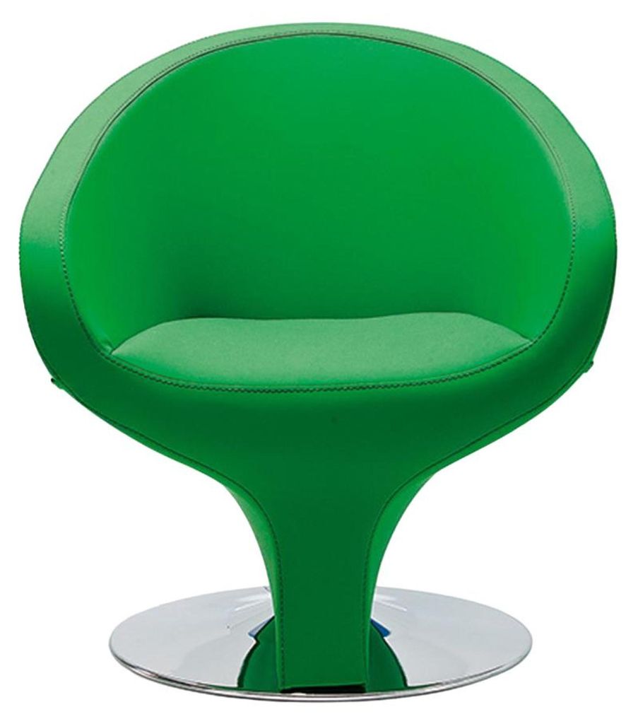 Sofa 1 Sitzer Sofas Leder Dreisitzer Sitz Polster Design Grün Modern
