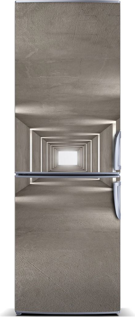 Tulup Kühlschrankdekoration - Magnetmatte - 60 cm x 180 cm - Magnet auf dem Kühlschrank - Der Betontunnel