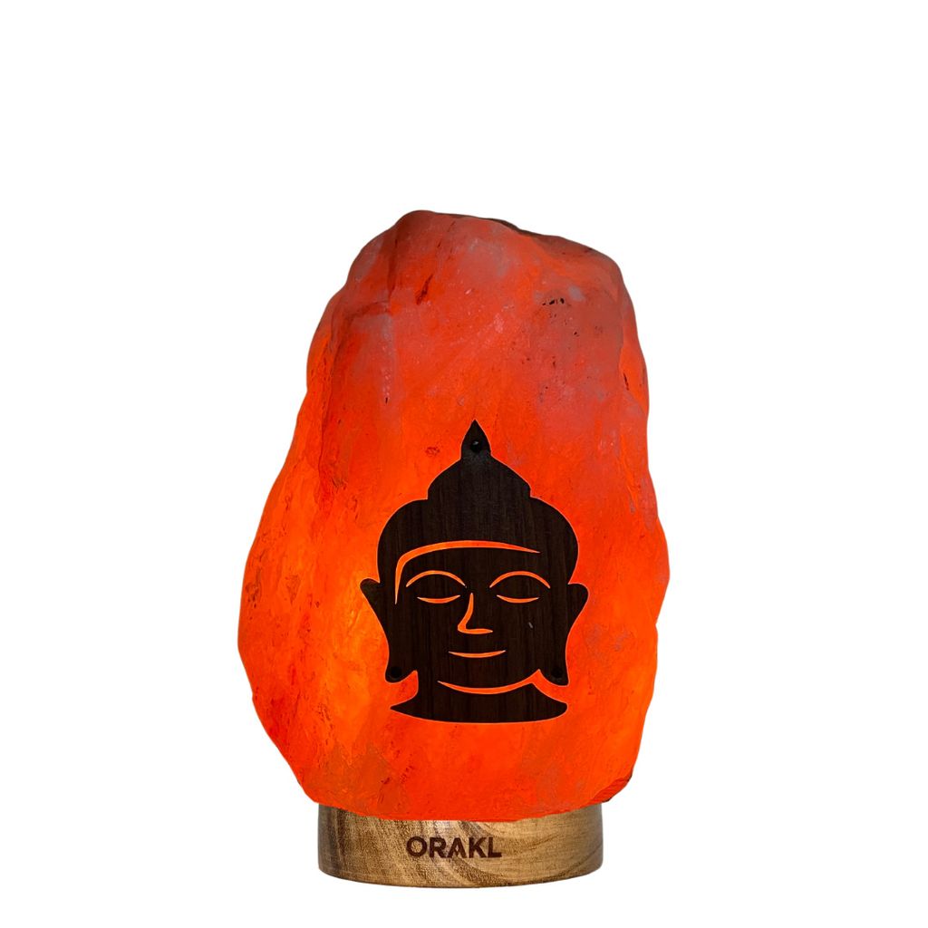 Orakl - Dimmbare Salzlampe Bodhi - 6-8 KG - 100% echtes Salz - Salzkristall-Lampe - Salzstein