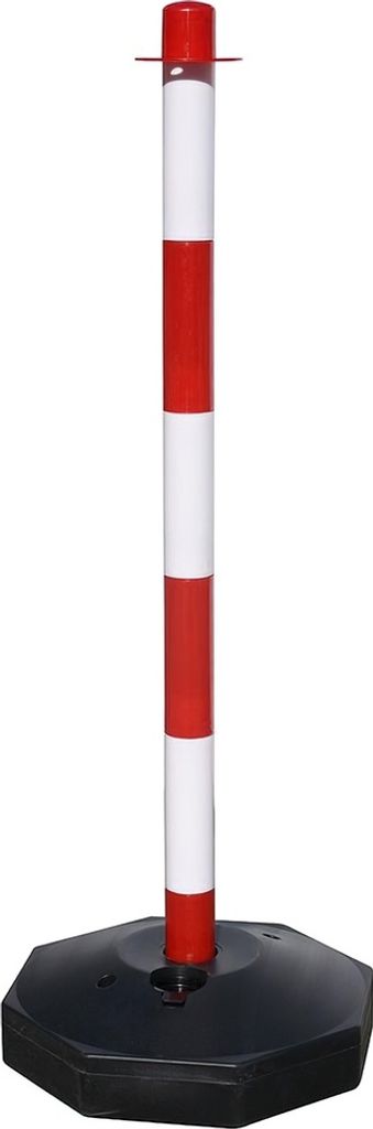 Pfosten für Plastikkette 90 cm. Mit Basis