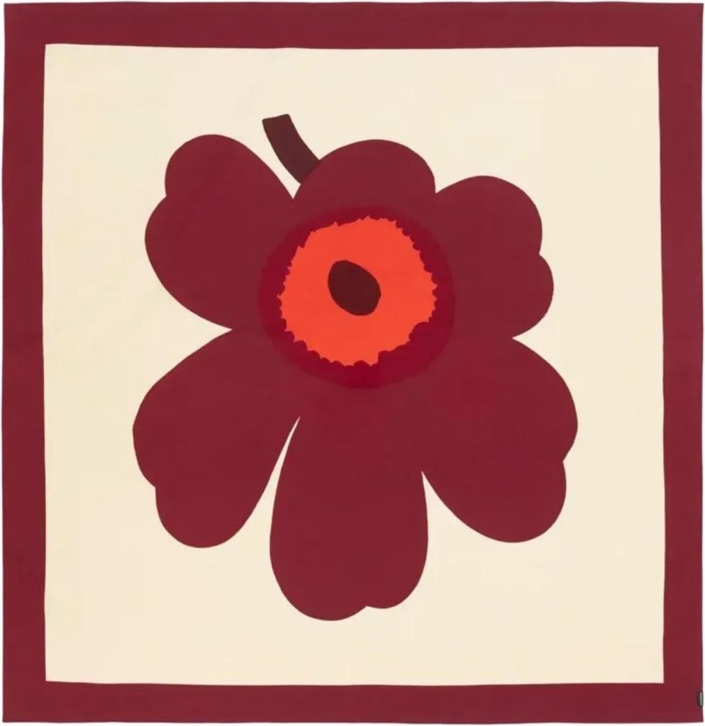 Nappe Marimekko Unikko en coton, carrée, 140 x 140 cm Image du produit 