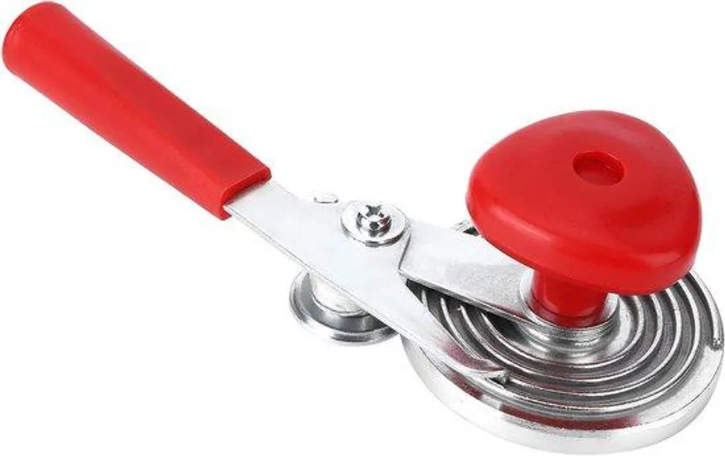 Appareil de mise en boîte portable argenté et rouge en acier renforcé