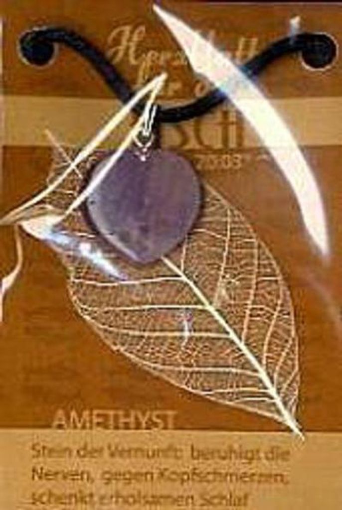 Amethyst Herzblatt, Glücksstein