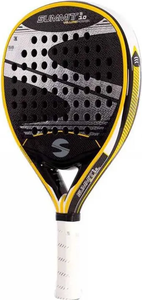 Raquette de padel Softee Summit 3.0 Power Jaune et Noir - Forme Larme