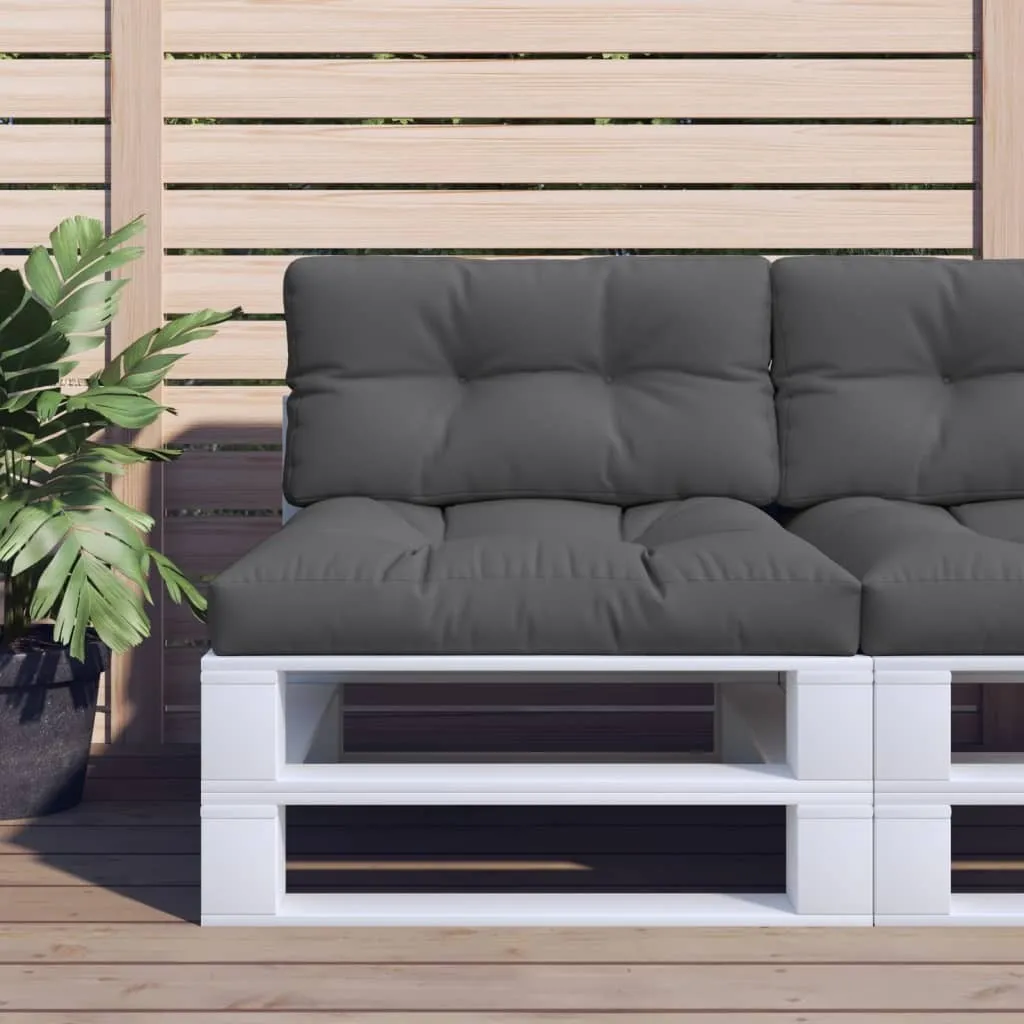 Coussin d'assise pour canapé palette extérieur Anthracite 80x40 cm