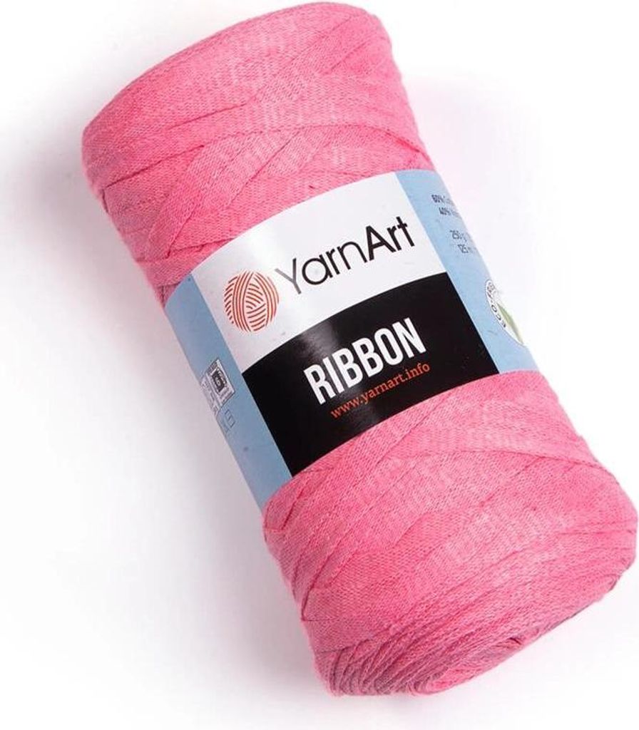YarnArt Ribbon Garn 779 Rosa - Ideal für Strick- und Häkelaccessoires, weich und langlebig