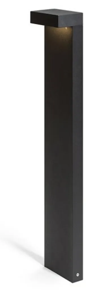 Borne extérieure LED IP54 65cm 10W 3000K GARDIEN noir design étanche