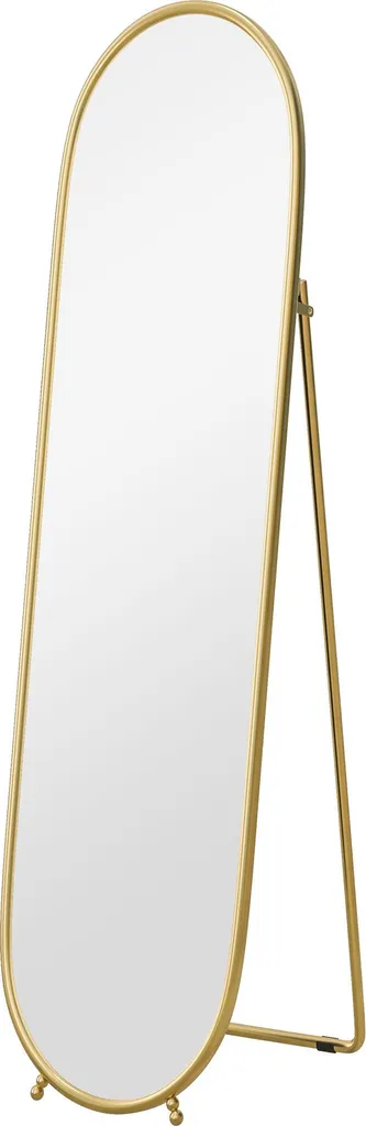 Specchio Fortuna Lai 160x40 Oro - Lo Specchio Ovale dei Desideri