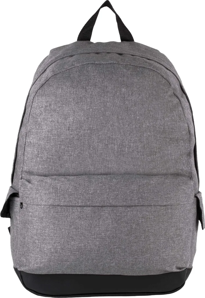Sac à dos de trekking étanche avec dos rembourré en toile gris chiné