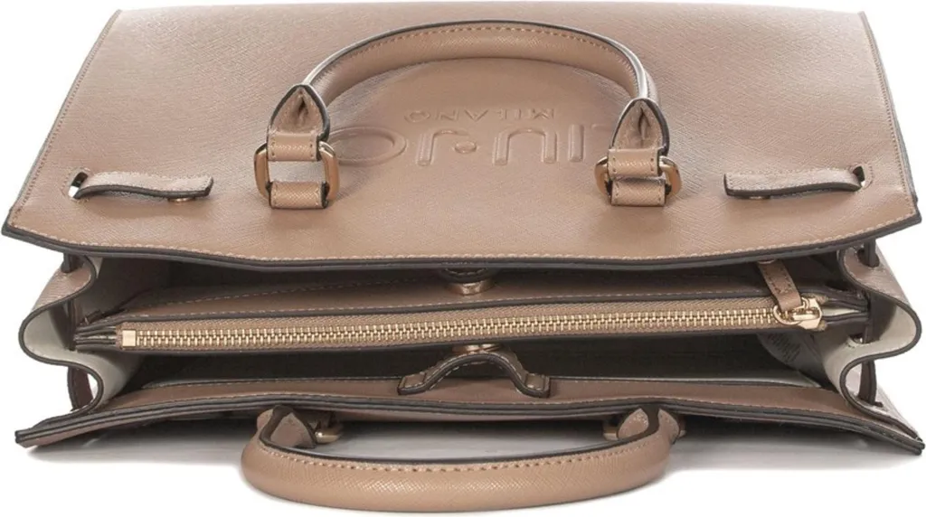Sac cabas Liu Jo AA5149E0087Cammello à triple compartiment - 5