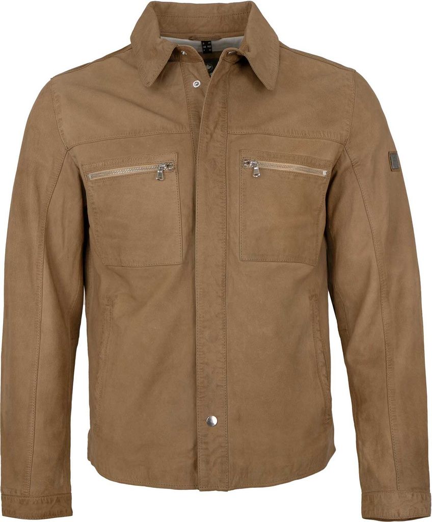 Redpoint - Herren Lederjacke Lammnubuk sand : 50