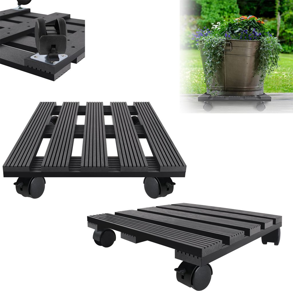 XMTECH 2 Stück WPC-Pflanzenroller 100 kg Tragkraft, Produktbild 