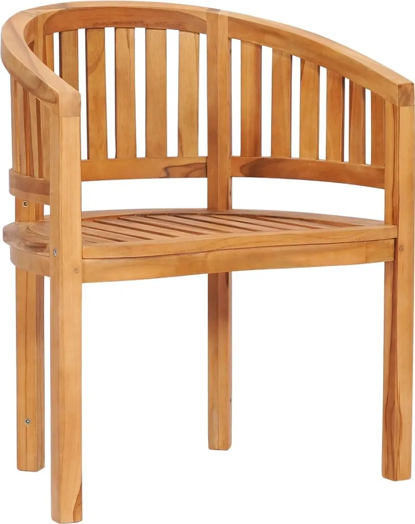 Aménagement Terrasse : Chaise Banane en Teck pour Détente et Relaxation