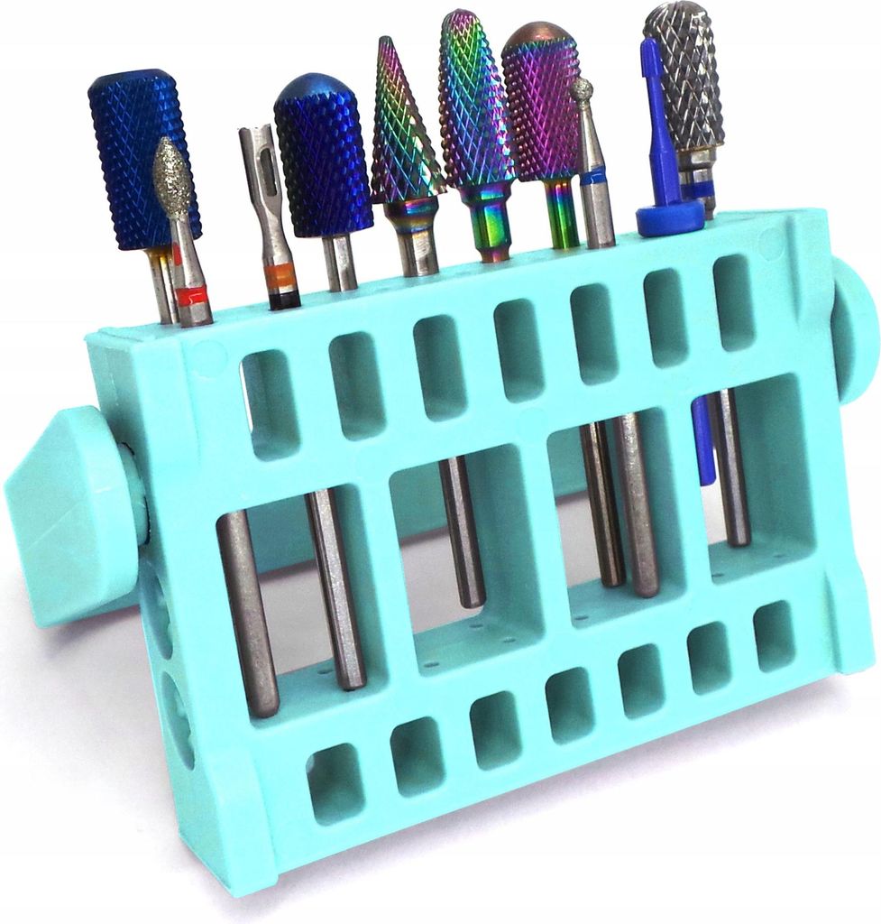 Ständer für 16 Cutter, Organizer für Kosmetikschneider BLAU