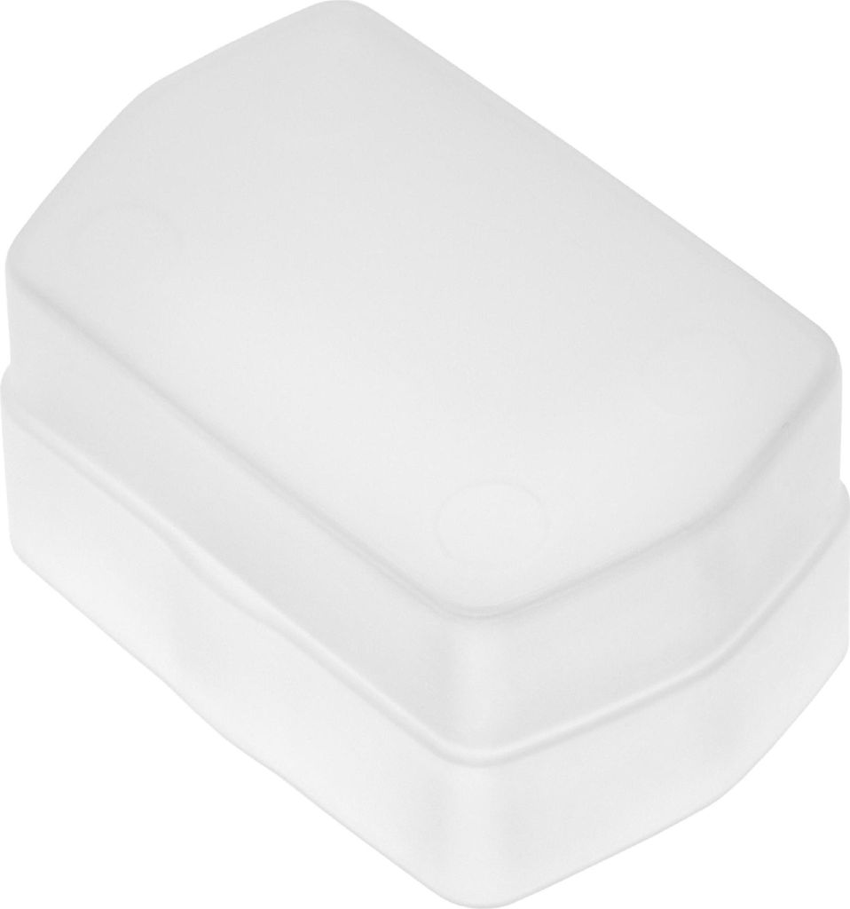 vhbw Blitz-Diffusor kompatibel mit Yongnuo YN-565EX Blitz, Kamera - Kunststoff Weiß, Transparent, 5 x 7,8 cm