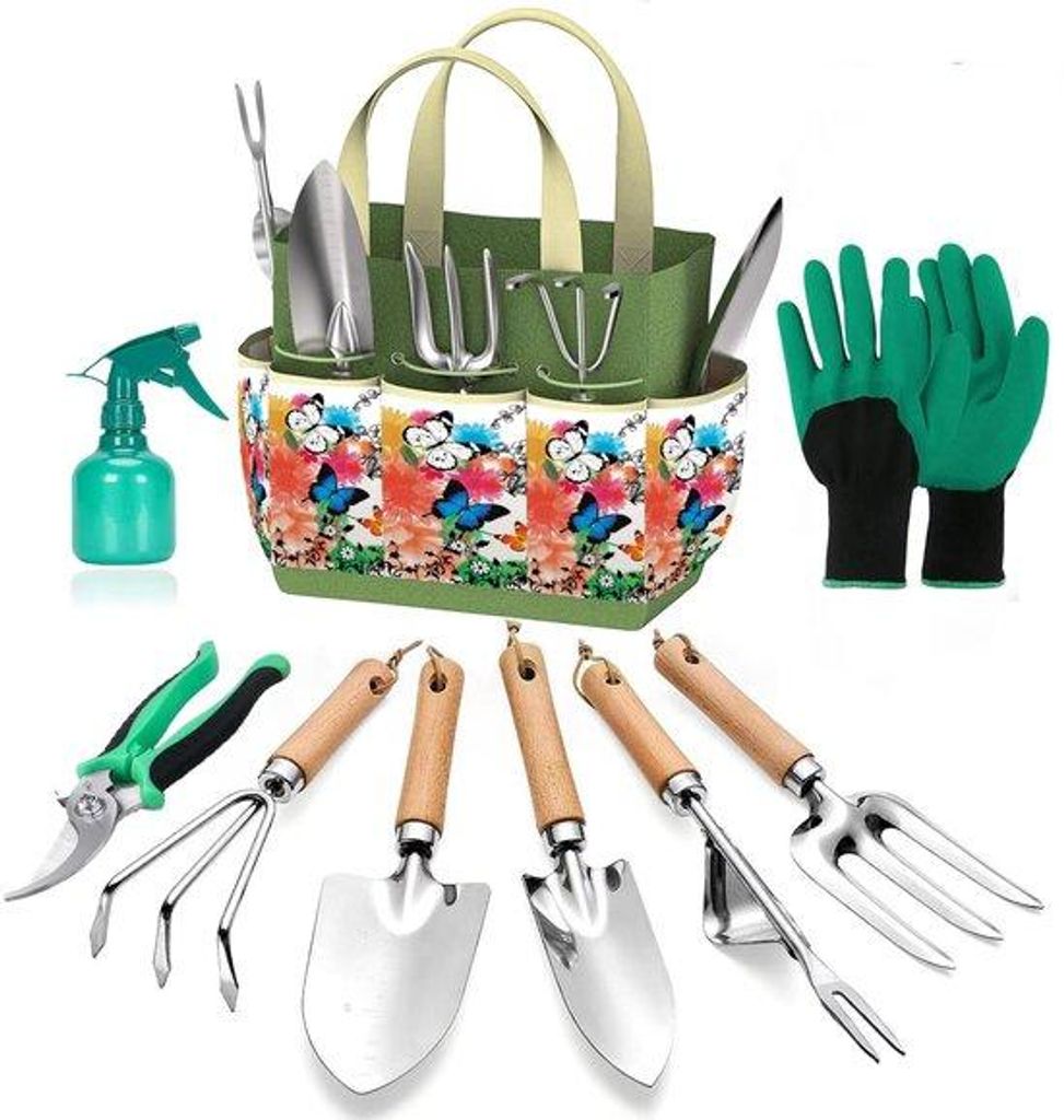 Robuste Gartensetz 9-teilig Damen