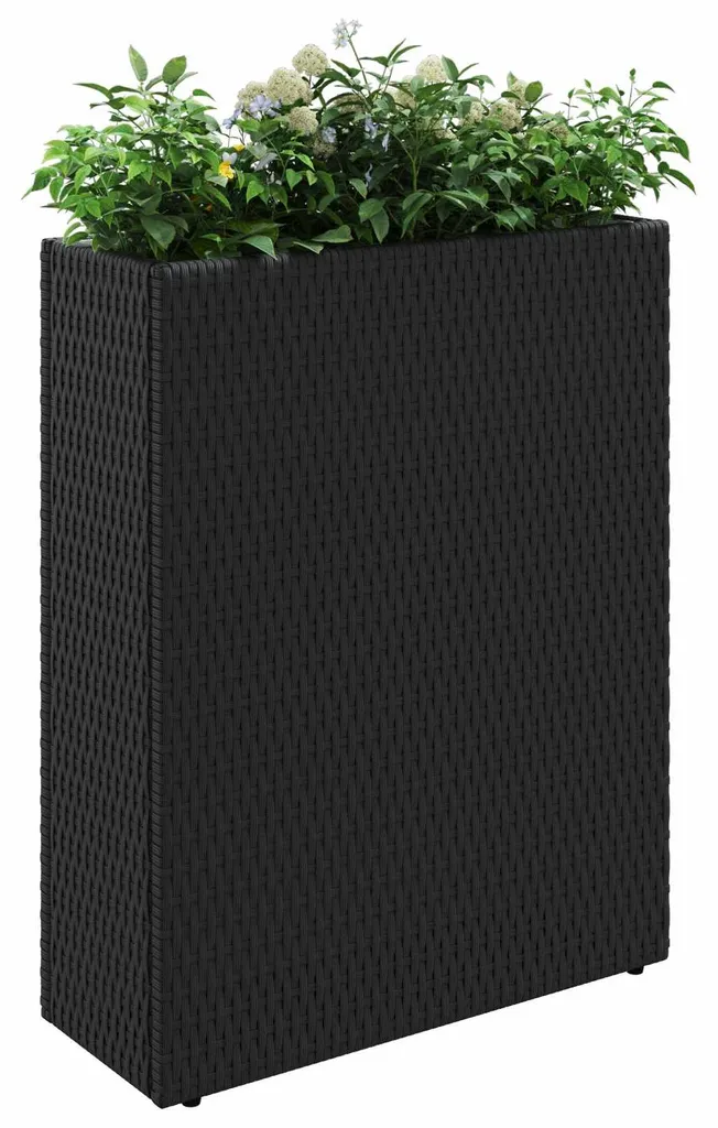 Jardinière haute polyrotin 55x22x70 cm pour protéger vos fleurs - 3