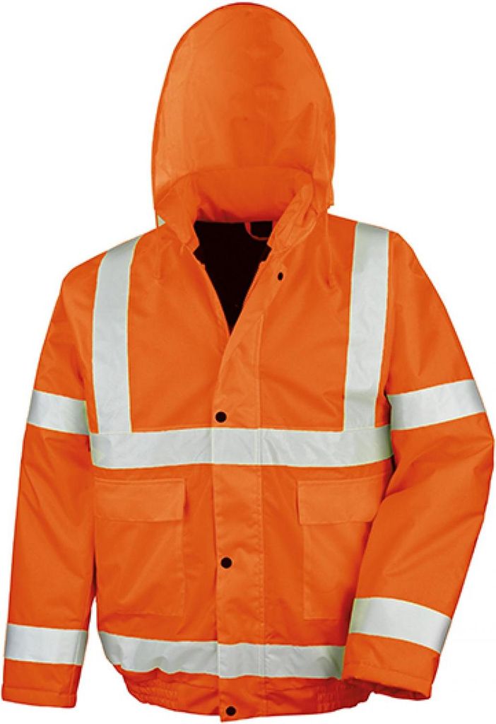 Result Core R217X | High Viz Winter Blouson - Arbeitsjacke | ISOEN20471:2013 - Farbe: Fluorescent Orange - Größe: XXL