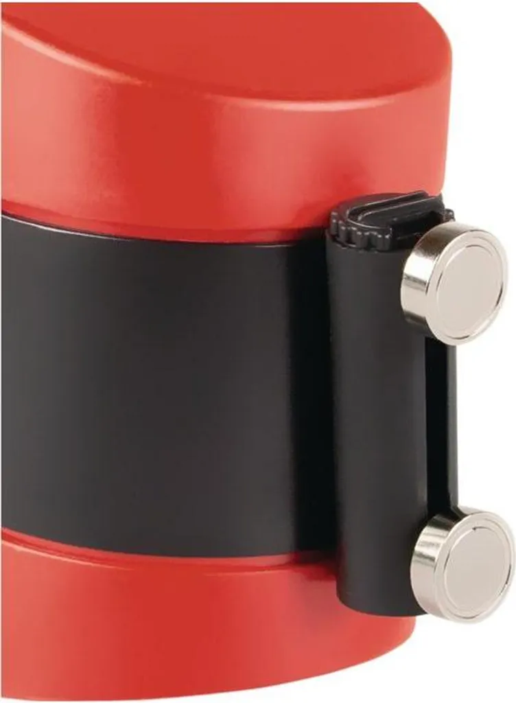 Baliser une zone de travail avec cette sangle magnétique 4,6m rouge