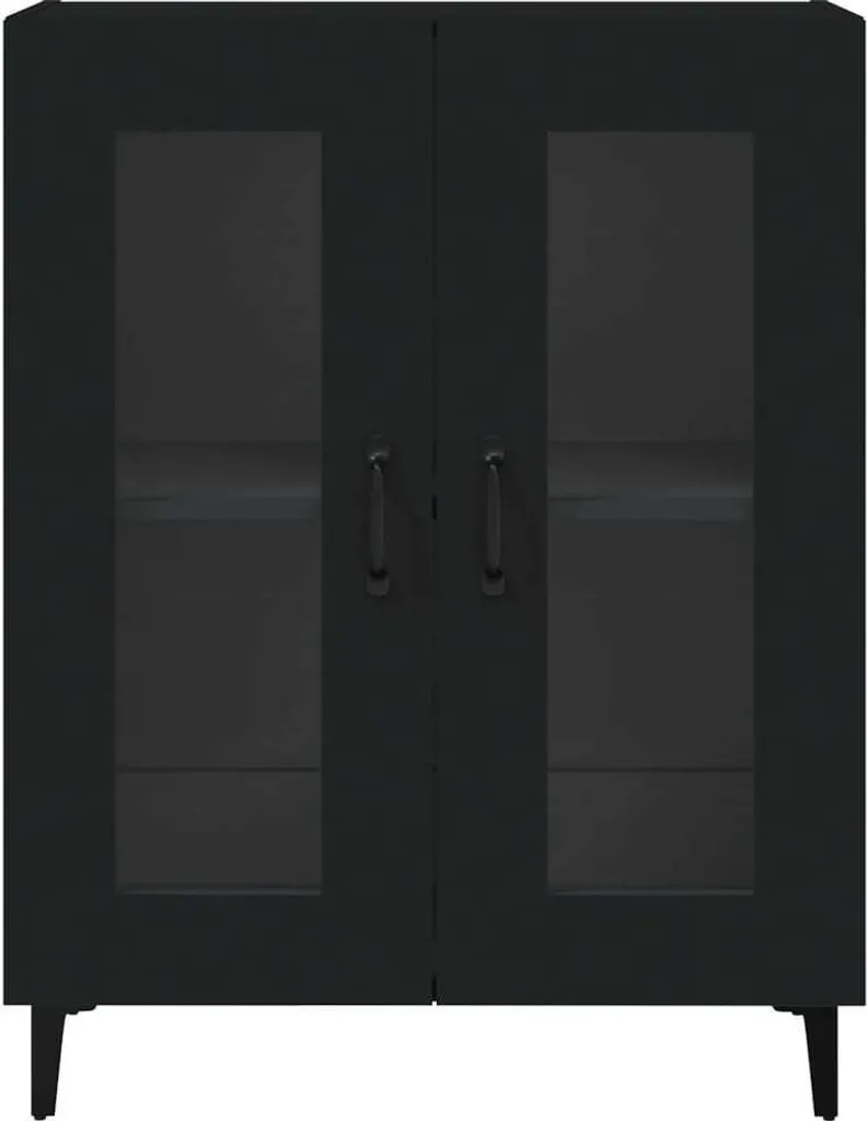 Vetrinetta Nera 90cm Mobili2025 | Cassettiera Multiuso Design - 6