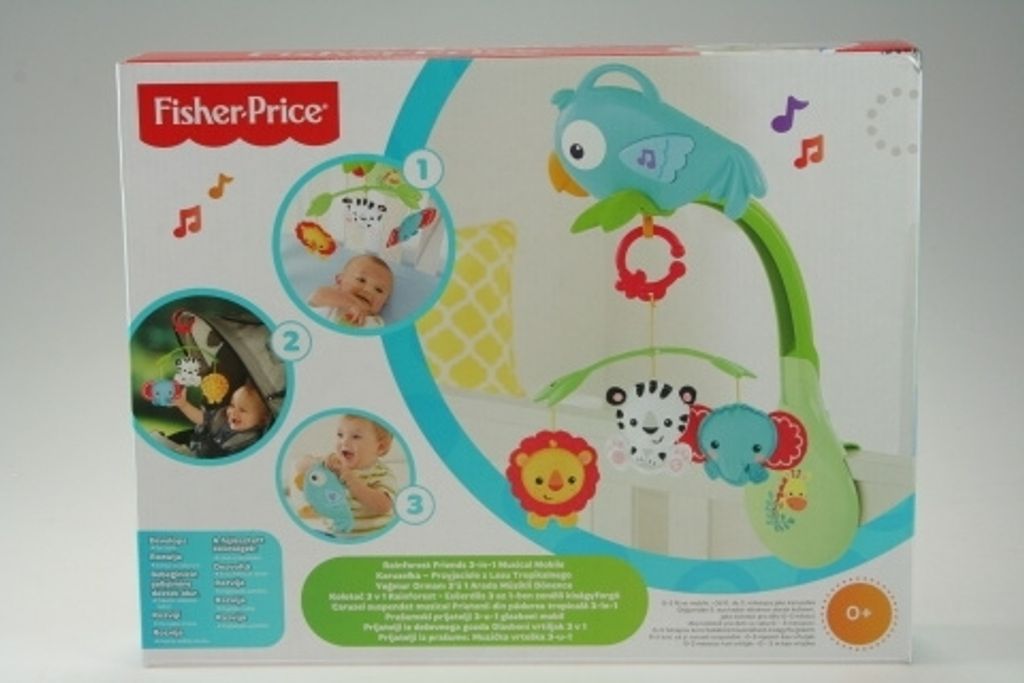 Fisher Price 406-9911 CHR11 3-in-1 Rainforest Mobile mit Musik