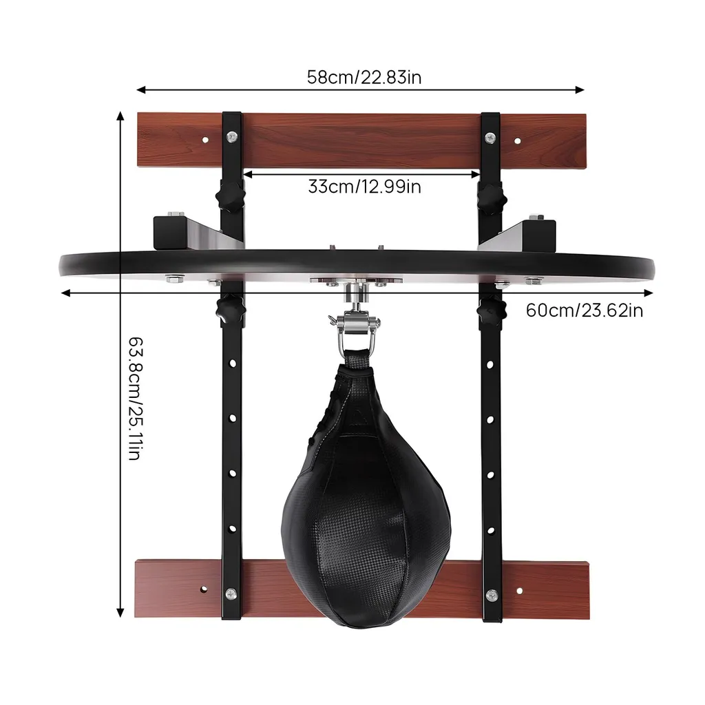 Support de speedbag anti-vibration robuste pour éviter le jeu mural