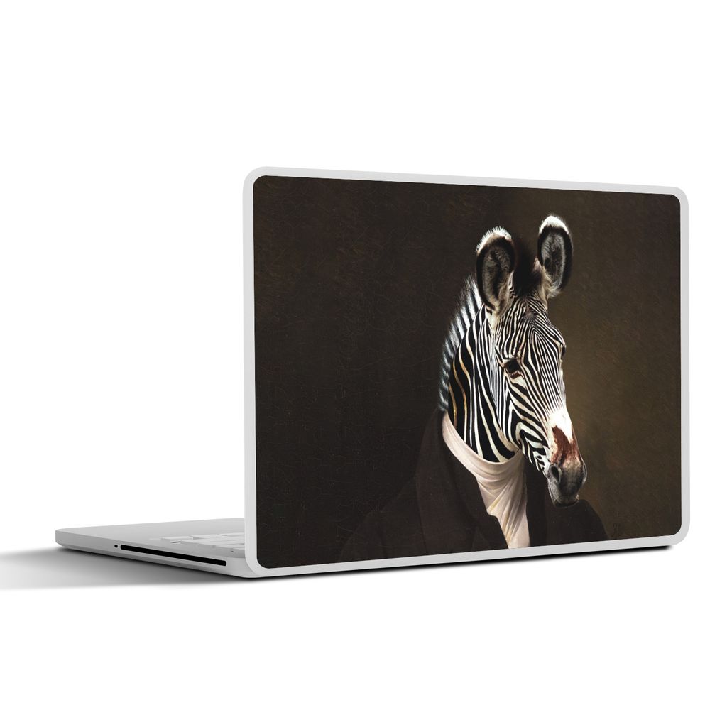 MuchoWow Laptop Aufkleber Sticker Cover Alte Meister - Zebra - Kunst 36.5x27.5 cm - Laptop-Sticker