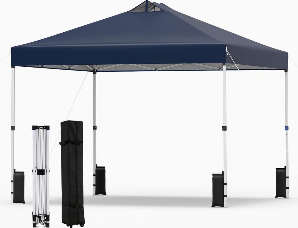 COSTWAY Gazebo 3x3 m, gazebo pieghevole pop-up resistente Immagine del prodotto 