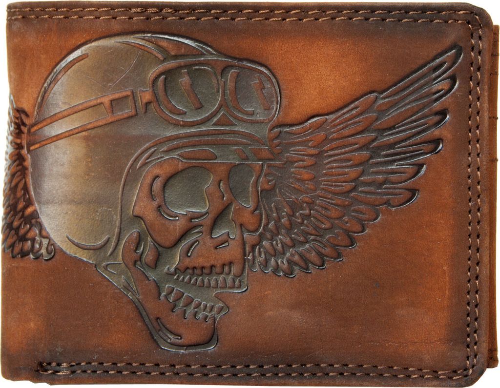 W pełni skórzany, wytrzymały, biker skull, prawdziwa skóra, Zdjęcie produktu 
