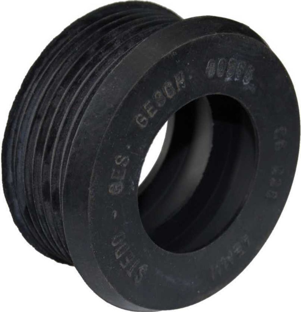WC-Spülrohrverbinder Gummi schwarz D=55mm für Spülrohr Produktbild 