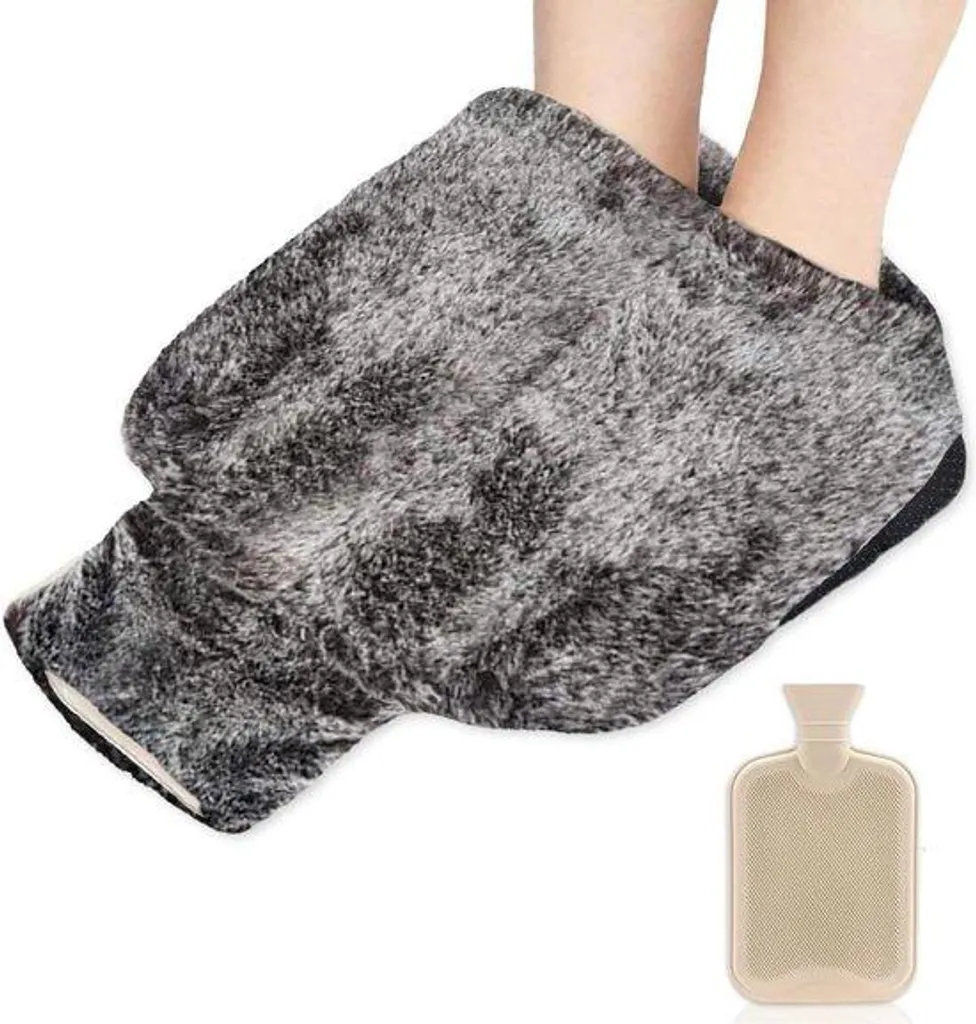 Chauffe-pieds grande capacité 2L et texture souple pour le confort