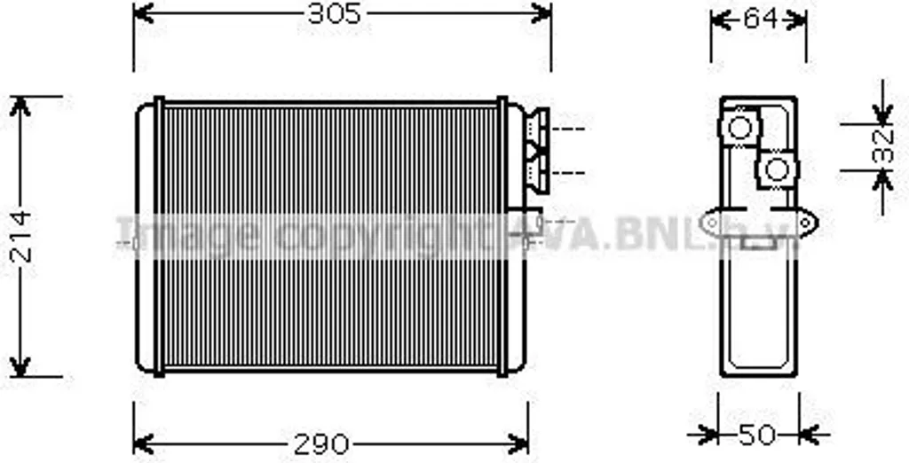 Chauffage Habitacle Performant pour Volvo S60 et V70 - Échangeur VOA6110