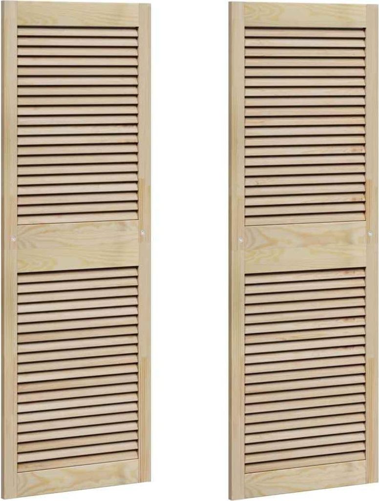Schranktür mit Tür 2 pcs Natur 49,5 x 2,1 x 140,5 cm