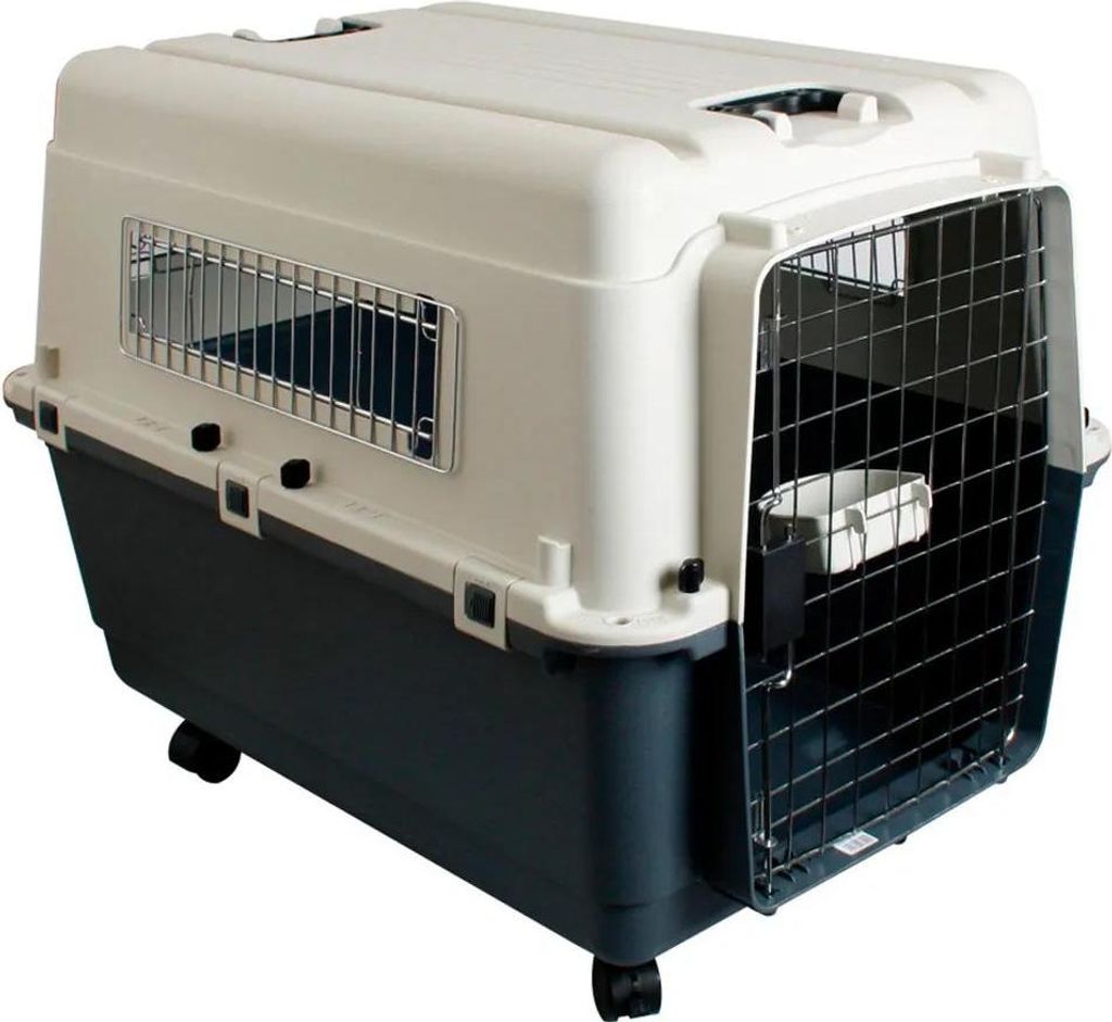 Karlie Hundetransportbox Nomad Flugzeugbox grau/weiß XL 90 Produktbild 