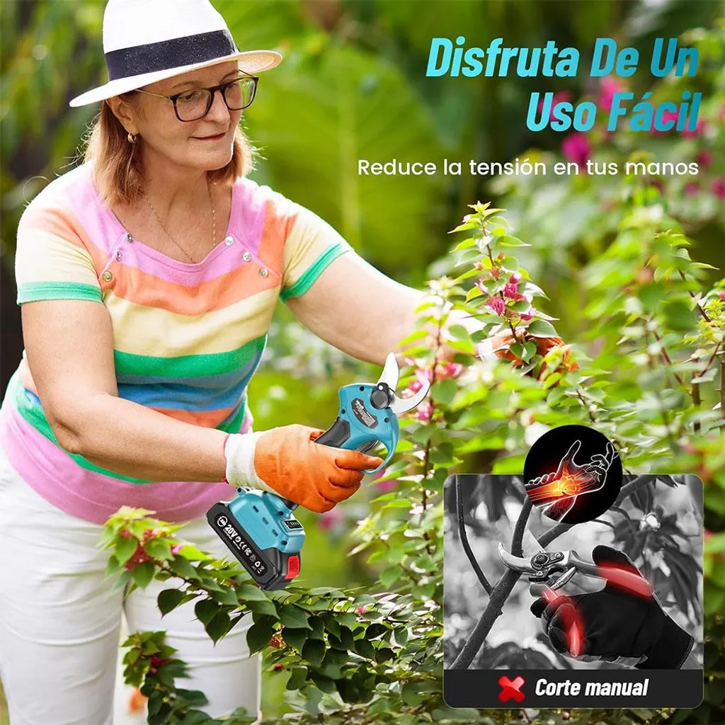 Cisailles électriques légères contre la fatigue : moteur brushless + 20Ah - 3