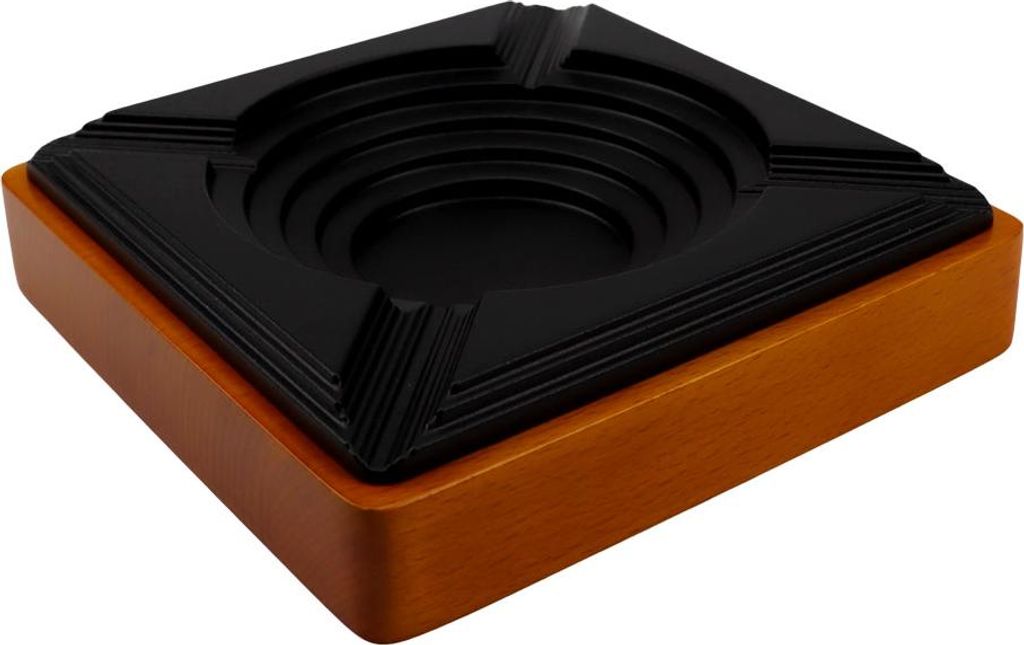 Passatore Zigarrenaschenbecher Aluminium schwarz / Holz