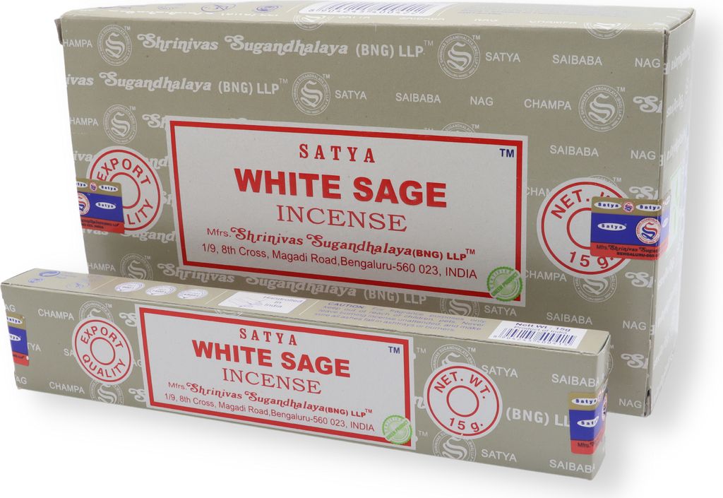 Satya Räucherstäbchen x LAVISA, Meditation, Aromatherapie, Räuchern, Weihrauch, Duft (Weißer Salbei)