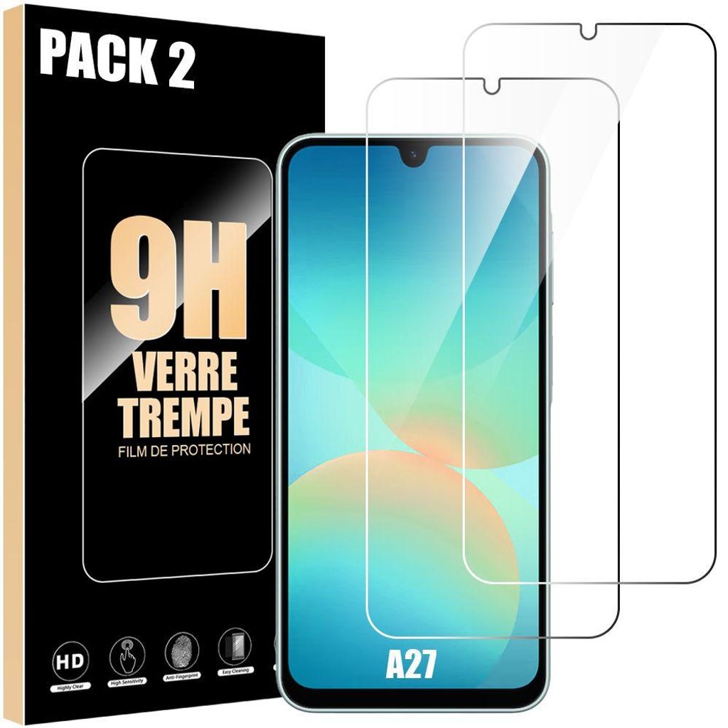 2 Verre Trempé pour Samsung Galaxy A27 5G - Protection Image du produit 