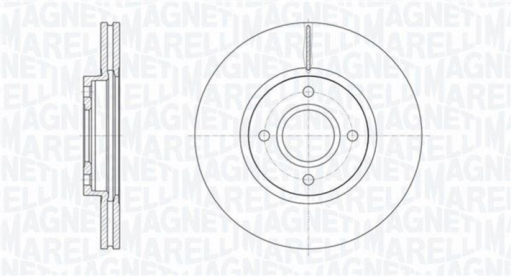 2x MAGNETI MARELLI Bremsscheibe Vorne 361302040785