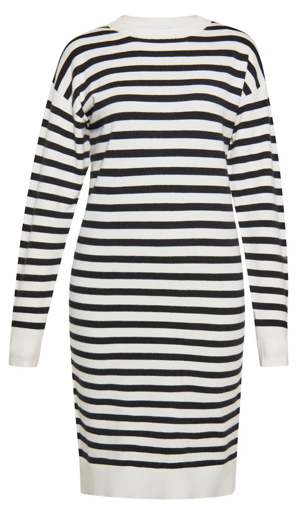 Mutha Damen Kleid - weiß-schwarz, S