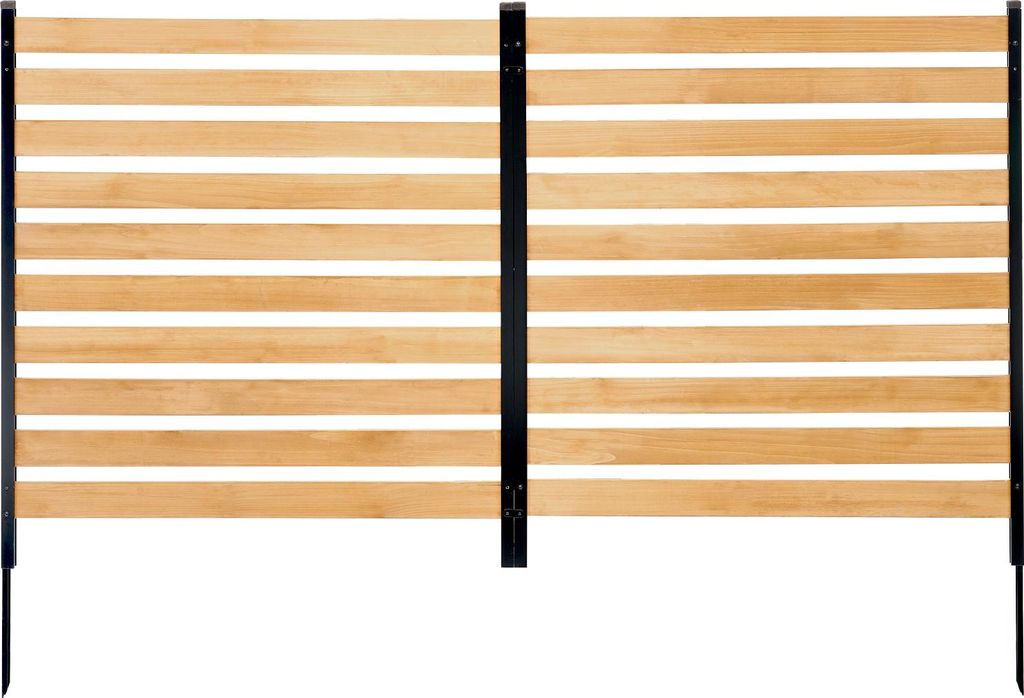 SucceBuy Sichtschutzzaun aus Holz, 96,5 cm B x 106,7 cm L, Produktbild 